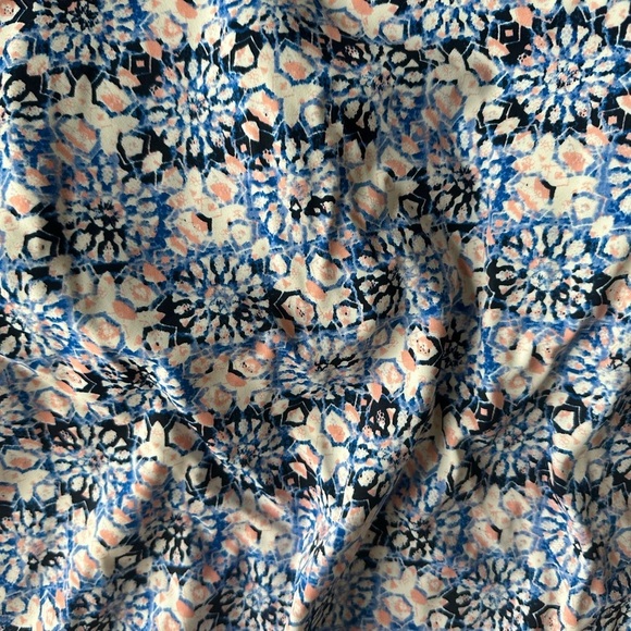 Swimsuits for All size 22 blouson style tankini top blue/pink geometric print - Picture 4 of 11